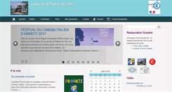 Desktop Screenshot of lyceeplainedelain.fr