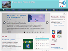 Tablet Screenshot of lyceeplainedelain.fr